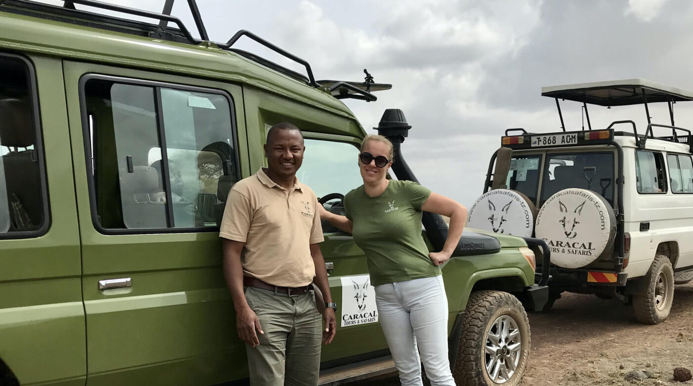Ben & Marion tijdens safari met Caracal Tours & Safaris in Tanzania