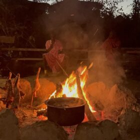 Maasai TV (MTV) in Osiligilai Lodge in West Kilimanjaro met Caracal Tours & Safaris, Tanzania